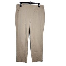 Fabulously Slimming Chicos Womens Ankle Pants Size 1 Med 8 Pull On 4 Way Stretch