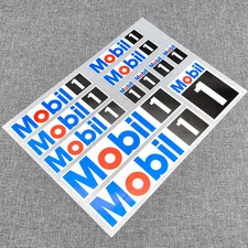 12Pcs Mobil 1 Decal Set Stickers Motorcycle Sticker Car Decals