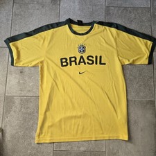 Brazil National Football Team 2001 2002 CBF Soccer Jersey Vintage Nike Mens L