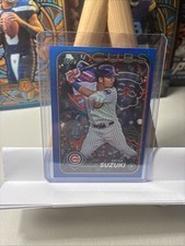 2024 Topps Holiday - Seiya Suzuki #H78 Blue Metallic Glitter