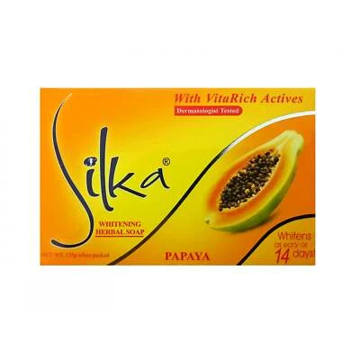 Silka Papaya Skin Lightening & brightening Soap 90g x 3 Pack