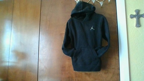 Air Jordan Boys Size 6-7Yrs Black Big Pouch Pullover Hoodie Sweater GOOD Cond! - Picture 18 of 21