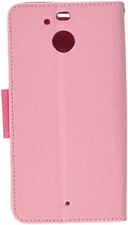 Asmyna Cell Phone Case for HTC Bolt - Pink Pattern/Hot Pink