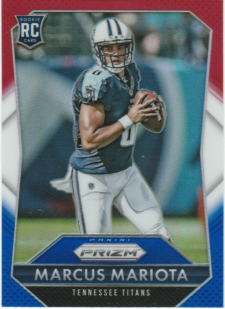 2015 Panini Prizm Prizms Red White and Blue #264 Marcus Mariota RC Refractor