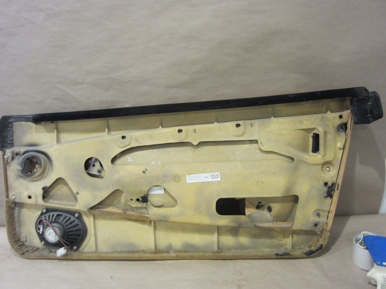 Ferrari 456 - LH Interior Door Panel - Beige and Tan. Part# 65470305