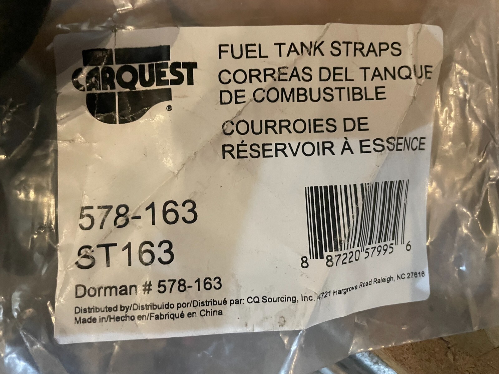 Fuel Tank Strap Dorman 578163 fits 9398 Jeep Grand Cherokee for sale