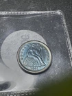 1841  Seated Liberty Dime 10C   Amazing toning   Choice BU lot#819