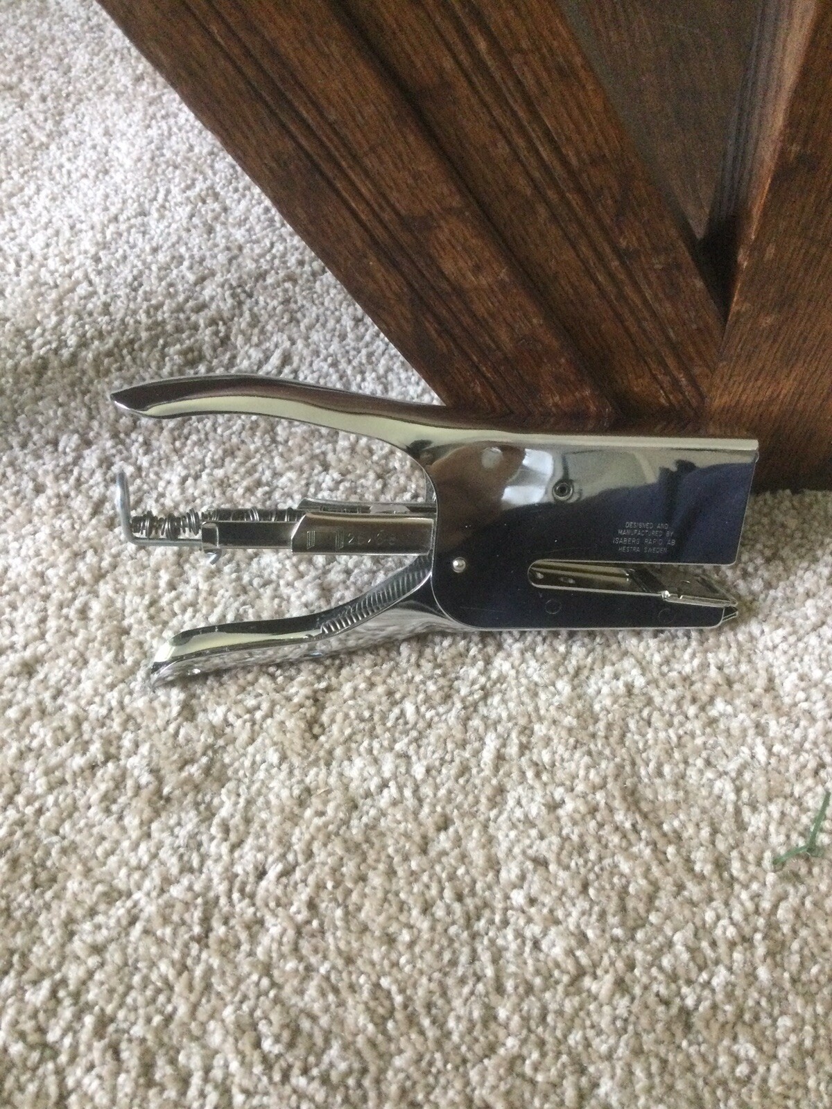 RAPID CLASSIC 1 Plier Stapler Chrome made In Sweden NEW eBay