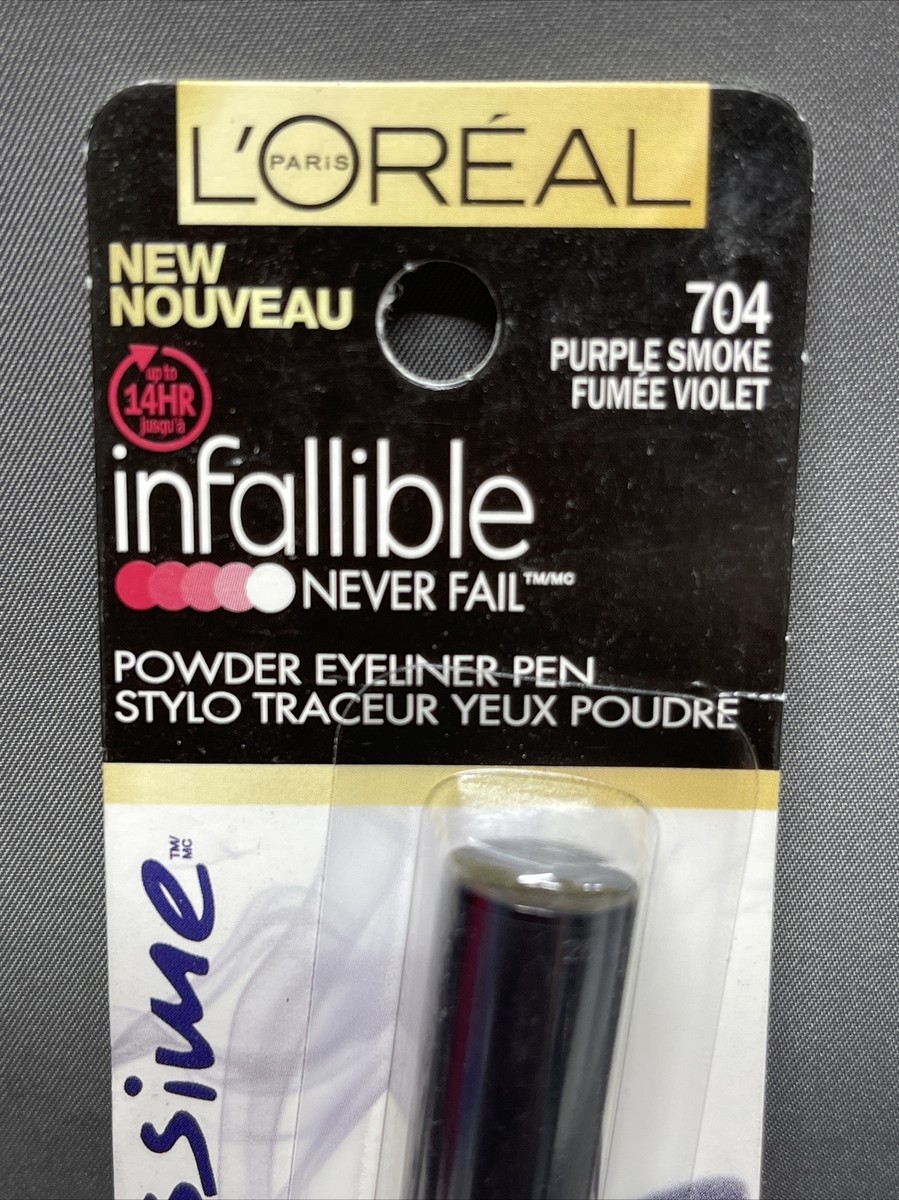 Eyeliner Crayon L'Oréal Paris Infallible 704 Purple Smoke - 900mg, Mat, Longue Tenue