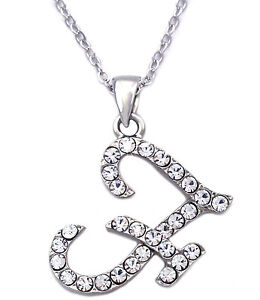 Clear Crystal Cursive Writing Initial 