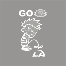 Go 49ers Pee on Rams 1 Color NFL Window Wall Vinyl Decal Sticker