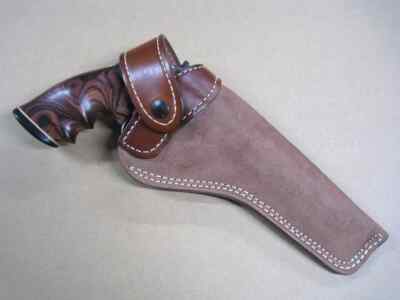 Azula Leather Cross Draw Lined Outdoor Belt Holster For S&W N Frame Revolvers