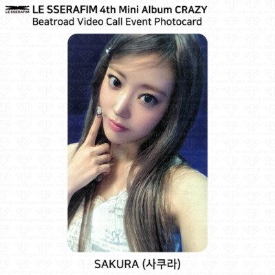 Le Sserafim 4th Mini Album CRAZY Beatroad Video Call Fan Sign