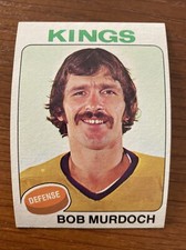 1975 Topps Hockey #33 Bob, Murdoch, Los Angeles Kings SHARP