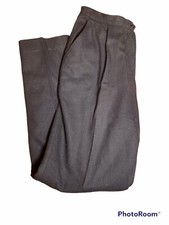 Vintage 80s Women 100 Wool Trousers with Pockets. Size 16.