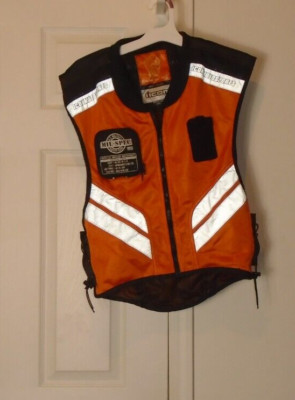 Icon Motorsports Mil-Spec Mesh Vest Motorcycle Riding Vest Orange