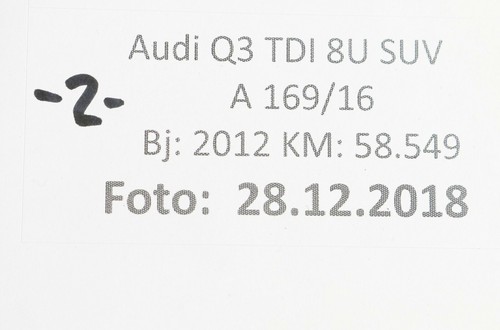 58.549km 8U0971147A Audi Q3 8U Kit Arrière Hayon Pour Dig. Radio High - Picture 5 of 6