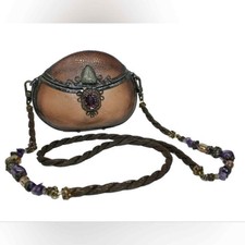 Maya Evangelista Hard Resin Cross Body Bag With Removable Beaded Strap