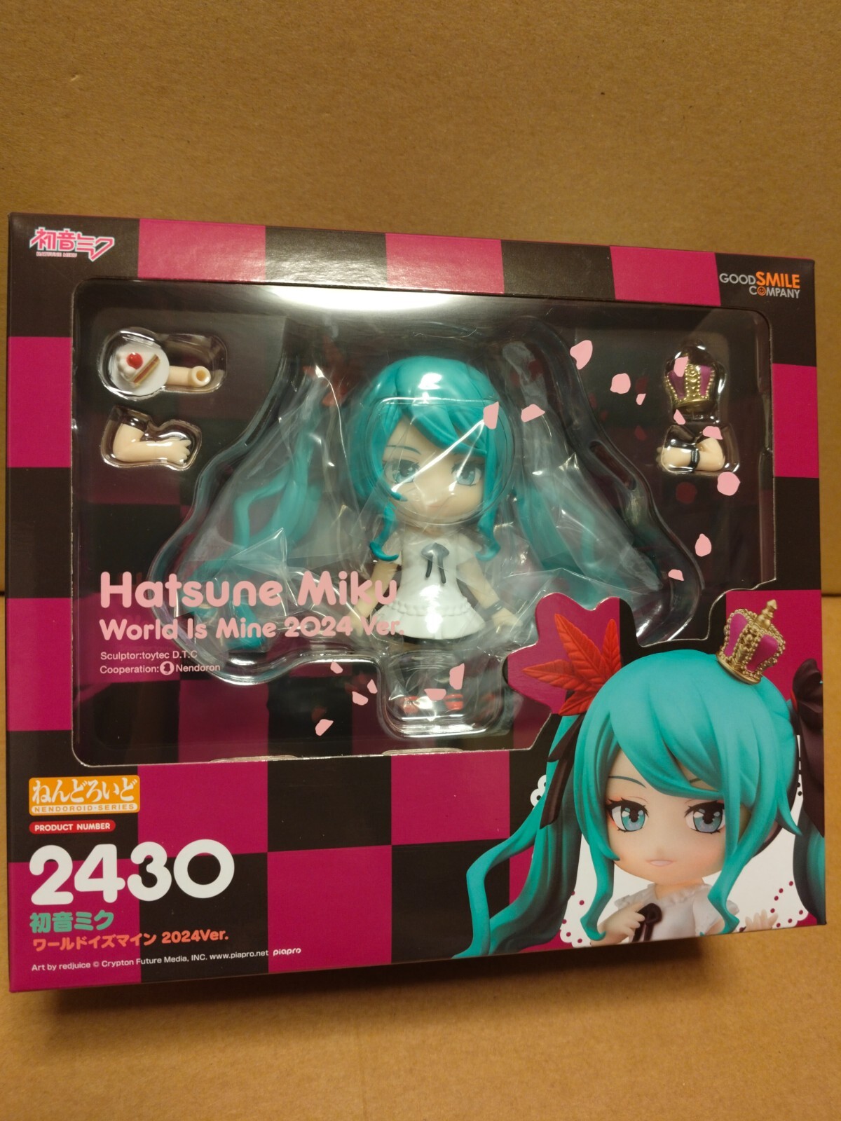 HATSUNE MIKU WORLD IS MINE 2024 VER. NENDOROID #2430 FIGURE + BONUS OFFICIAL