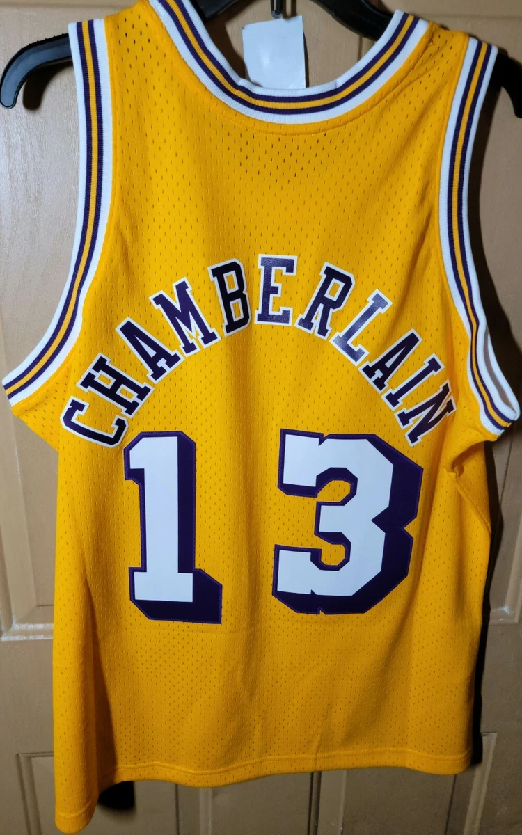 Mitchell & Ness Golden State Warriors Wilt Chamberlain #13 Swingman Jersey  Yellow