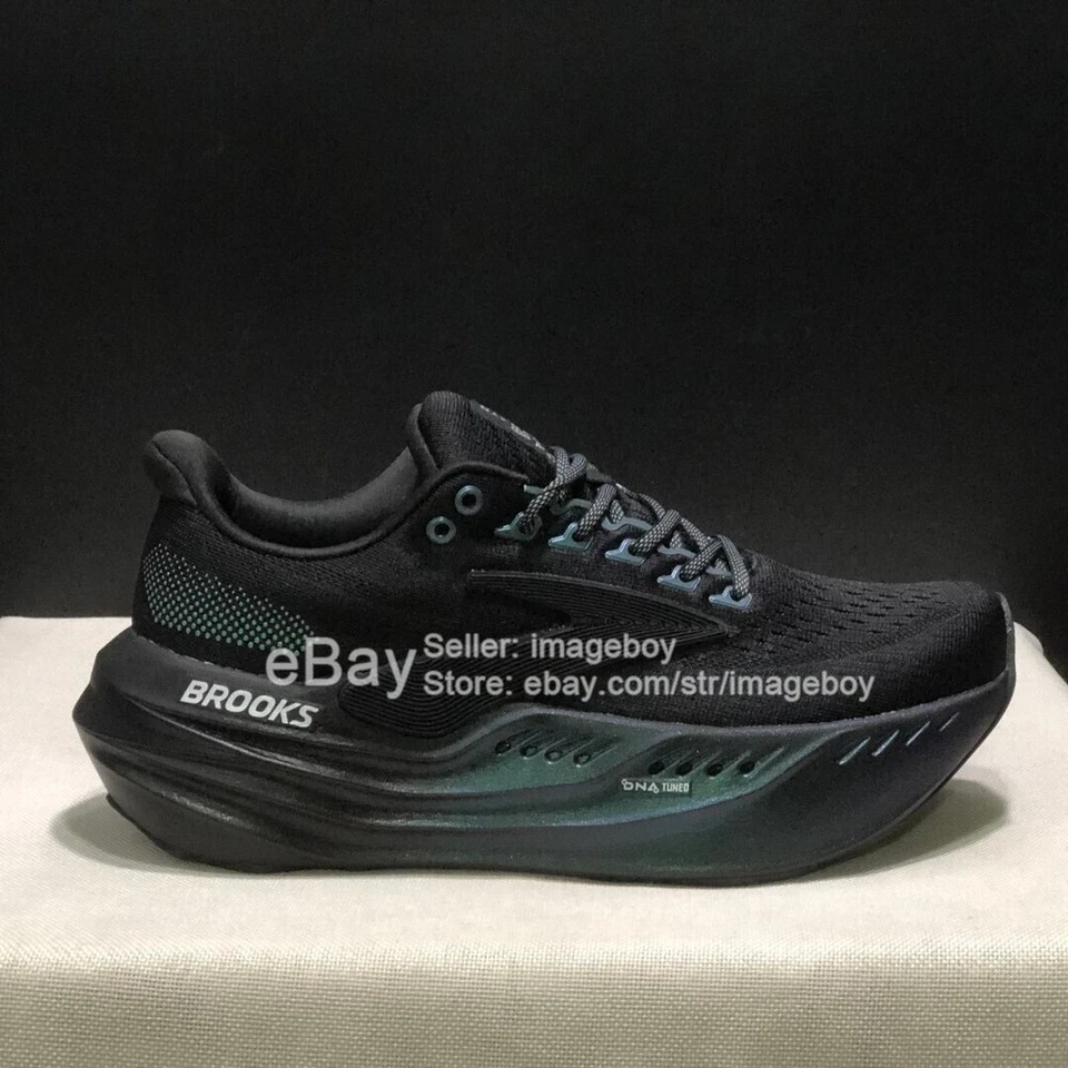 Hot Brooks Glycerin Max Running Shoes - Black/White, Comfort and Runners for Sup - Image 3 of 4