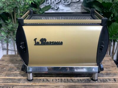 LA MARZOCCO GB5 2 GROUP BLACK & GOLD ESPRESSO COFFEE MACHINE