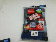 Hanes BOY's 5pk Tagless Boxer Briefs - S/P 6-8  38-58 LB BLUE