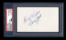 EDDIE JOOST SIGNED INDEX CARD PSA/DNA AUTOGRAPH ALLSTAR 1940 CINCINNATI REDS WSC