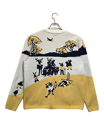 adidas × MALBON GOLF graphic cardigan Size: M Yellow Men adidas × MALBON GOLF graphic cardigan Size: M Yellow Men