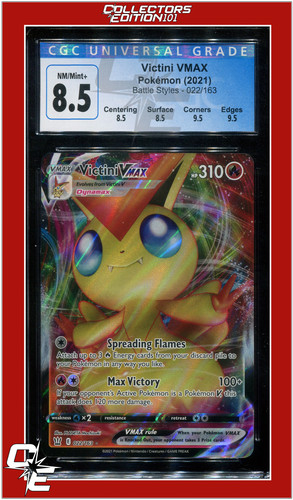 Victini VMAX graded CGC 8.5 for sale on eBay