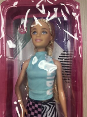 Barbie #158 Fashionista Doll, Malibu Top, in New Zip Case Reusable Packaging