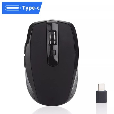2.4GHZ Type C Wireless Mouse USB-C Ergonomic Mice for Macbook/ Pro USB C Devices