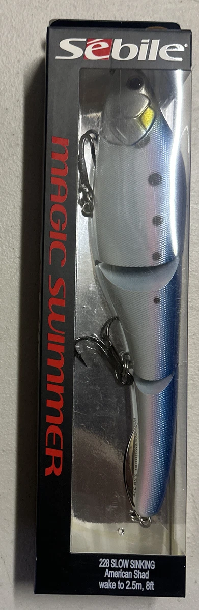 Leurre Sebile ACast Magic Swimmer 228 SK – Swimbait Discontinué – Couleur Claire Rare