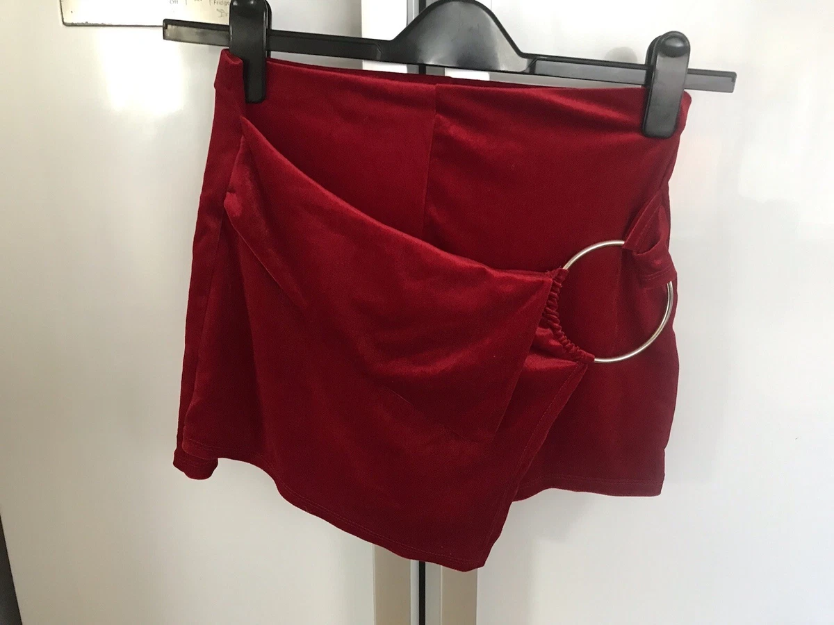New look red best sale shorts