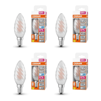 4ER Osram 40W Led Kerze Lampe Dimmbar E14 Leuchtmittel Kaltweiß GlüHbirne CRI90