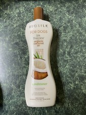 BIOSILK DOG CONDITIONER ORGANIC COCONUT OIL 12 OZ NO SULFATE/PARABEN (USA MADE )