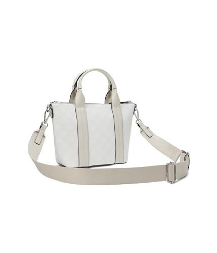 Nine West Kyndall NYC515775 Women's White Logo Detail Mini Tote HandBag JDM331 - Picture 6 of 8