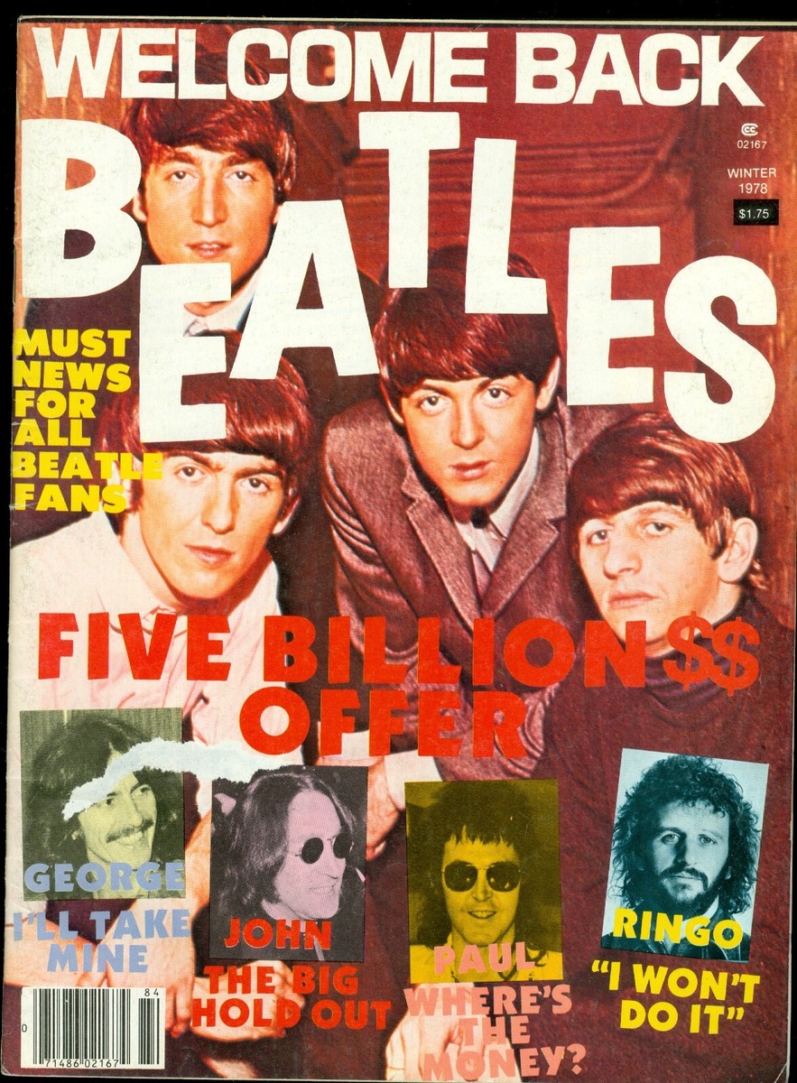 The Beatles Welcome Back magazine Winter 1978 John Lennon Paul