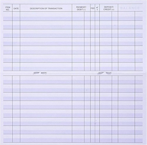 24 PCS Check Registers for Personal Checkbook, Easy to Read Checkbook Register - Picture 3 of 4