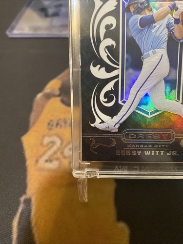 Tarjeta de novato 2022 Panini Capstone Bobby Witt Jr. Black Crest No. C-6 KC Royals - Imagen 5 de 10