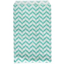 RJ Displays-100 pcs Chevron Paper Gift Bags Shopping Sales Tote Bags 6" x 9"