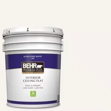 5 Gal. Ultra Pure White Ceiling Flat Interior Paint