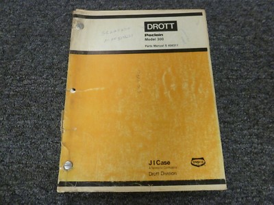 Drott Poclain 300 Front Shovel Excavator Parts Catalog Manual Book S 406311