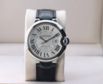 K*a様 Cartier Ballon Bleu 自動巻き時計 42mmWSBB Cartier Ballon Bleu 42mm Automatic, Silver Roman Dial - Steel on