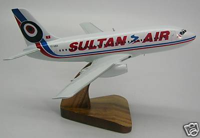 B-737 Sultan Air Boeing B737 Airplane Desktop Wood Model Regular Free Shipping