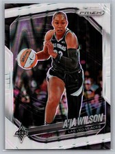 2025 Panini Prizm WNBA #76 A’ja Wilson White Seismic Prizm