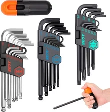 36pc Allen Wrench Set SAE Metric Torx Hex Ball End Set – Key Wrench Tool Kit