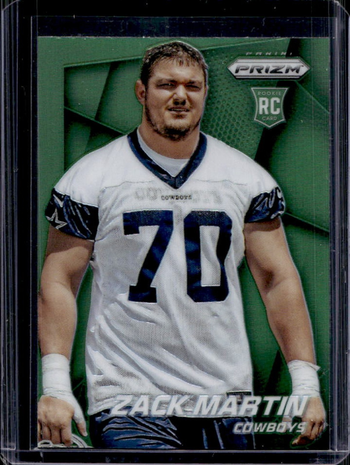 2014 Prizm Zack Martin RC Green Rookie #297 Cowboys