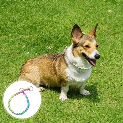 1pc Hund Zugseil Kragen Hund Bunte Zugseil Zugseil Halsband