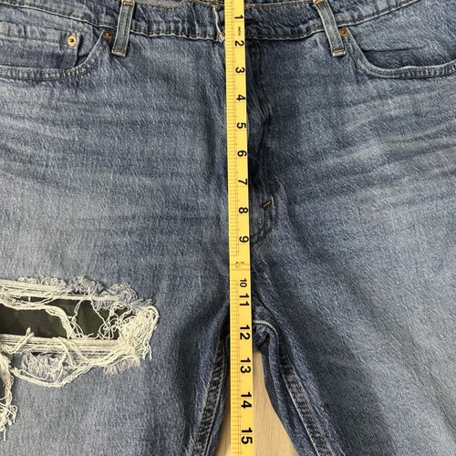 Levi's 541 Jeans Mens 40 x 30 Straight Leg Denim Blue Distressed - Picture 13 of 13